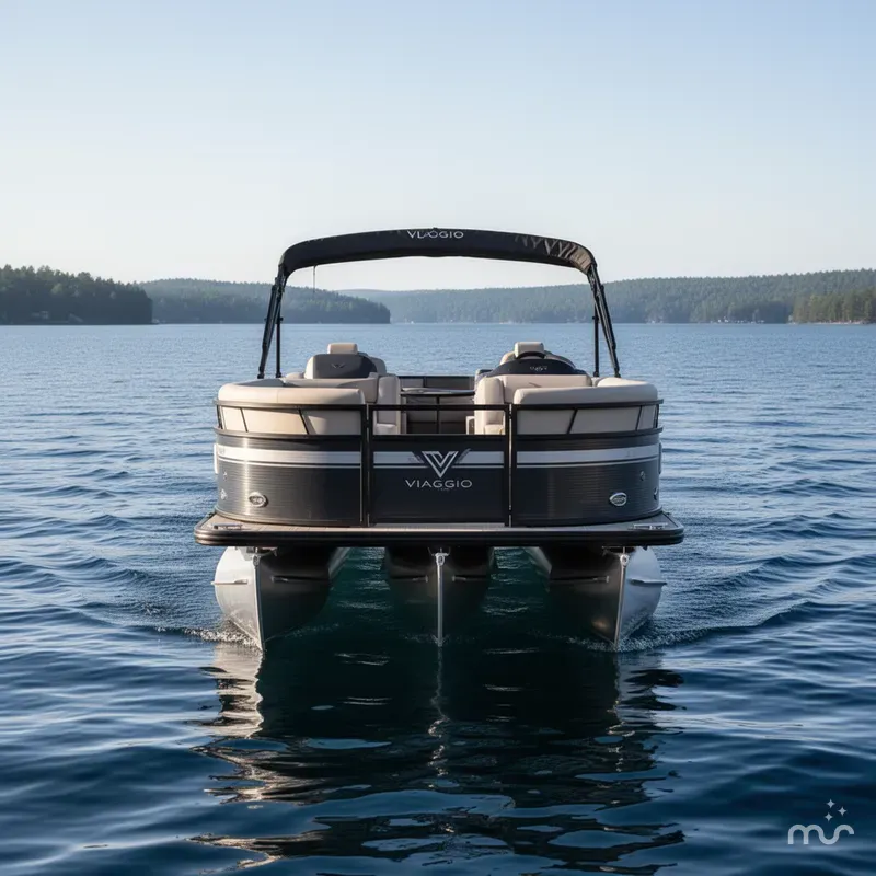 Slide: The Image of Viaggio Lago S L22S Triple Toon Pontoon 2021 - 2