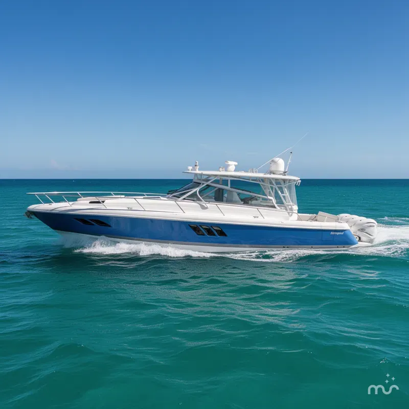 Slide: The Image of Intrepid 475 Sport Yacht 2019 - 2