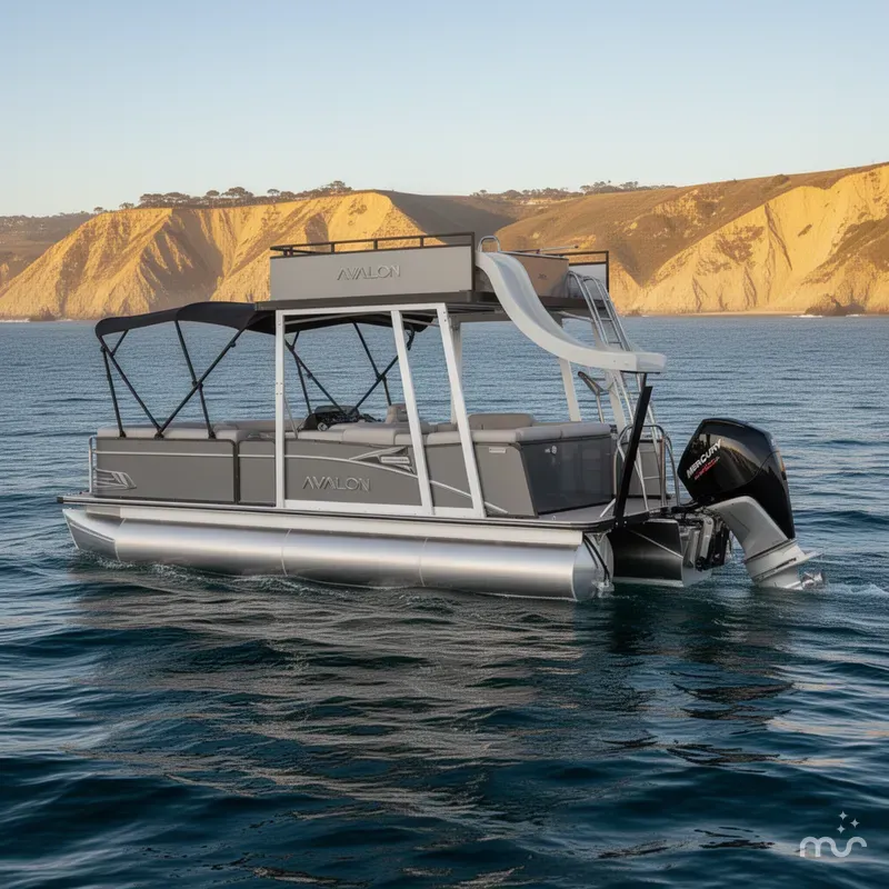 Slide: The Image of Avalon 25' Catalina Funship w/ 250HP Mercury Verado! 2025 - 0