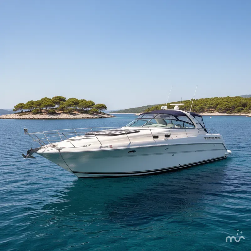 Slide: The Image of Sea Ray 450 Sundancer 1996 - 1