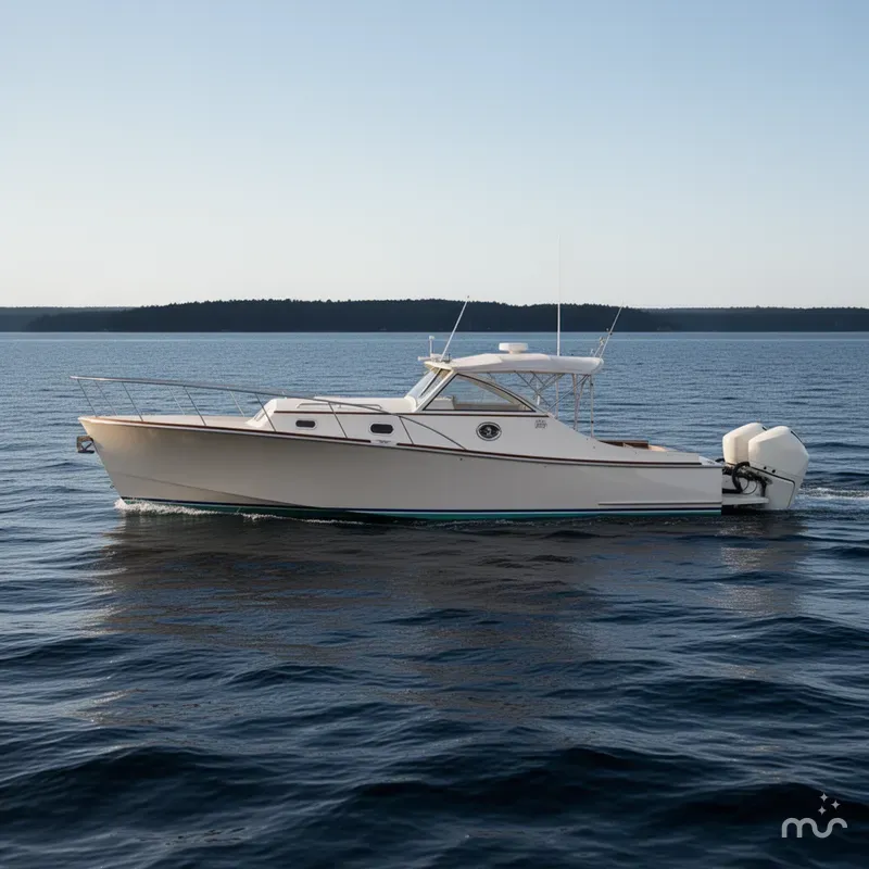 Slide: The Image of Brooklin Boat Yard 32 Express 2021 - 1