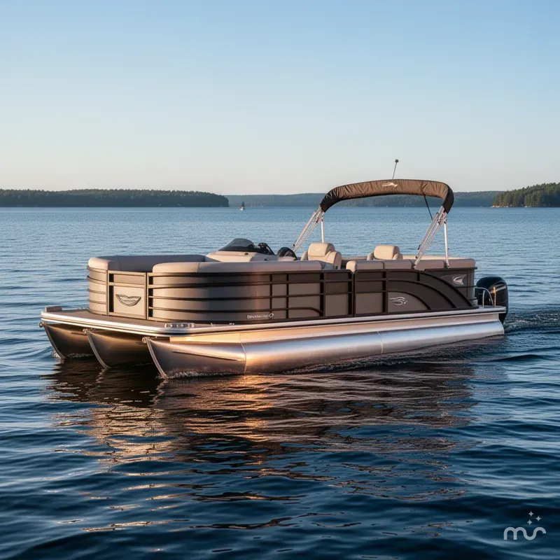 Slide: The Image of Bennington R Bowrider Quad Bench 25RTFBA Tritoon 2025 - 1