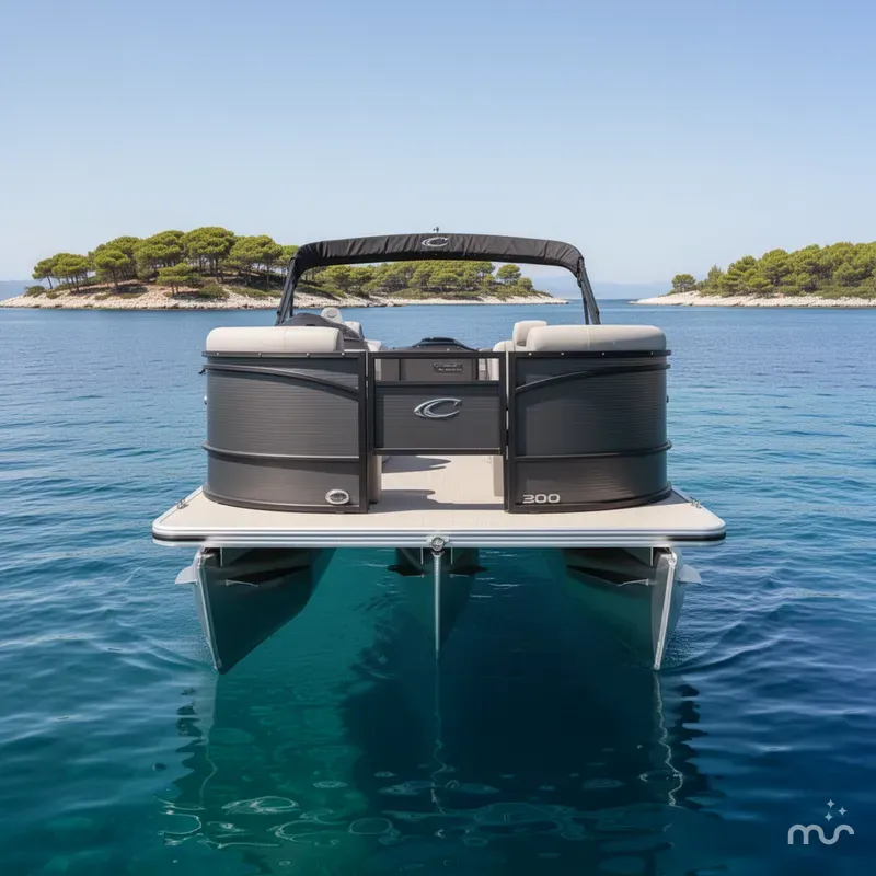 Slide: The Image of Crest Classic 200 SF Pontoon 2025 - 1