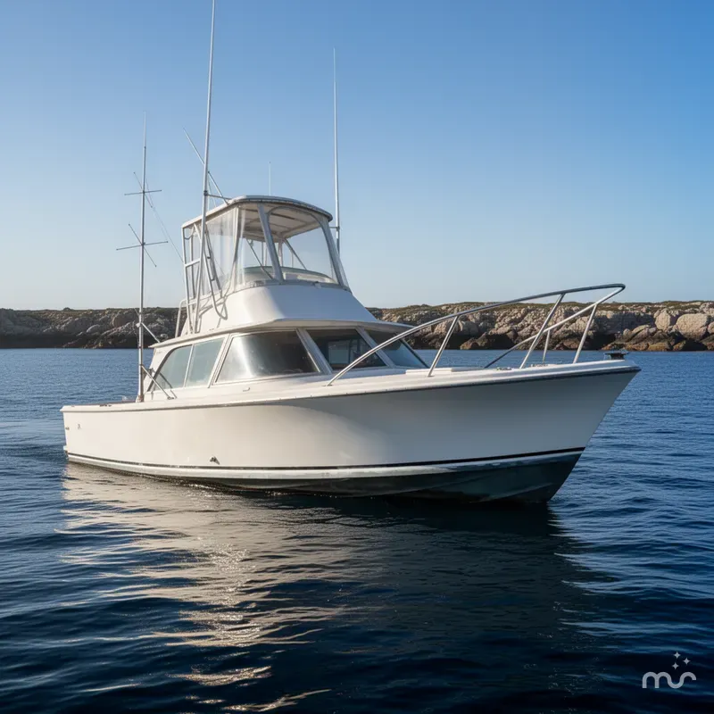 Slide: The Image of Bertram 31 Flybridge Cruiser 1973 - 2