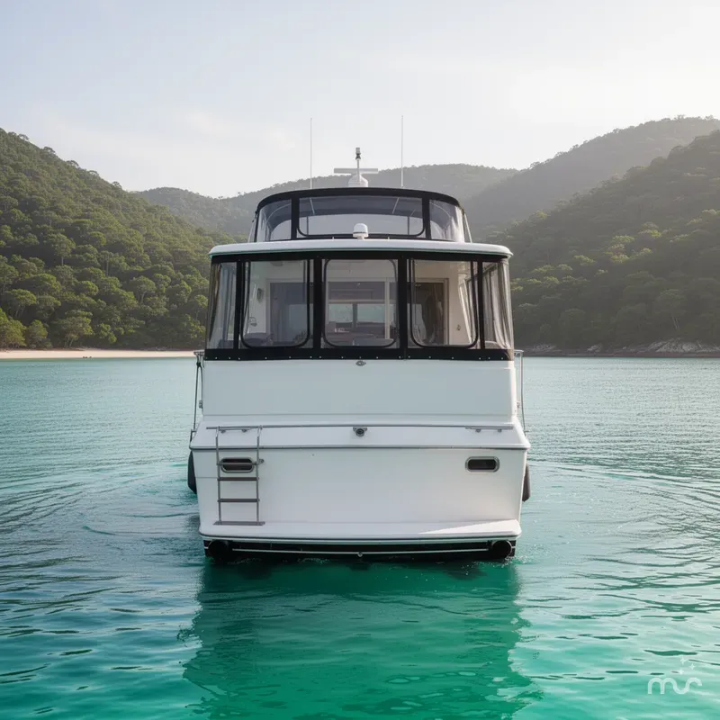 Slide: The Image of Carver Yachts 42 Aft Cabin Motor Yacht 1987 - 3