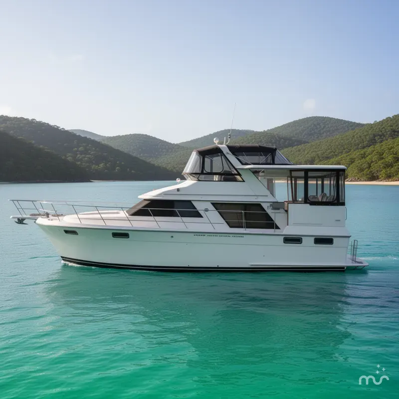 Slide: The Image of Carver Yachts 42 Aft Cabin Motor Yacht 1987 - 4