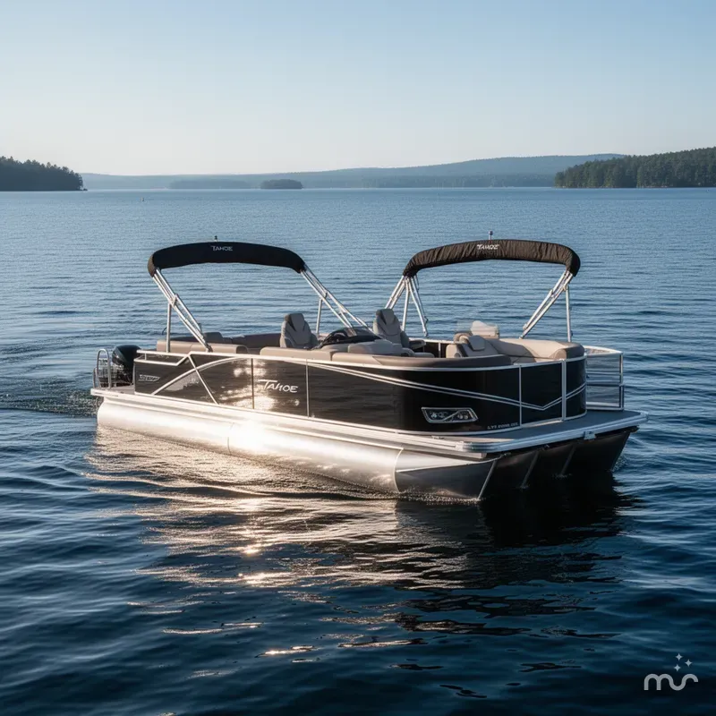 Slide: The Image of Tahoe LTZ 2385 Quad Lounge Shift SS & Honda 4-Stroke EFI 2025 - 2