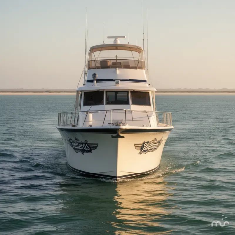 Slide: The Image of Hatteras 53 Yacht Fisherman 1987 - 1