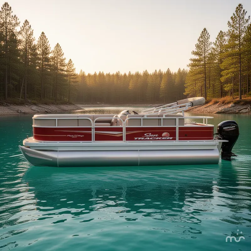 Slide: The Image of Sun Tracker Party Barge 18 DLX 2025 - 2