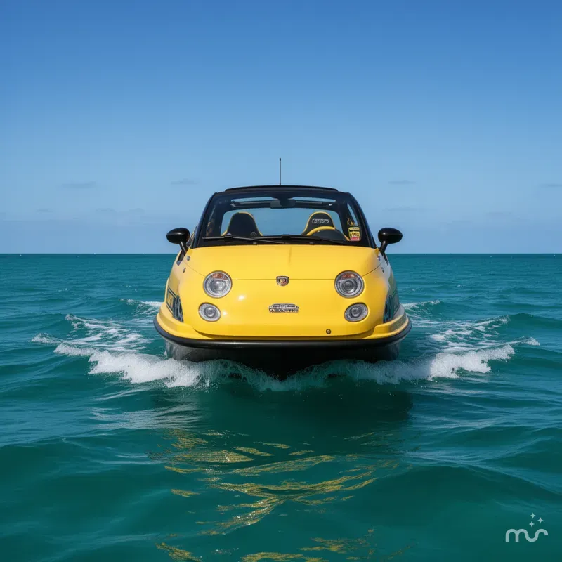 Slide: The Image of Car Off-Shore Fiat 500 Abarth 2025 - 2