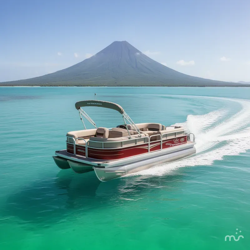 Slide: The Image of Sun Tracker Party Barge 18 DLX 2025 - 4