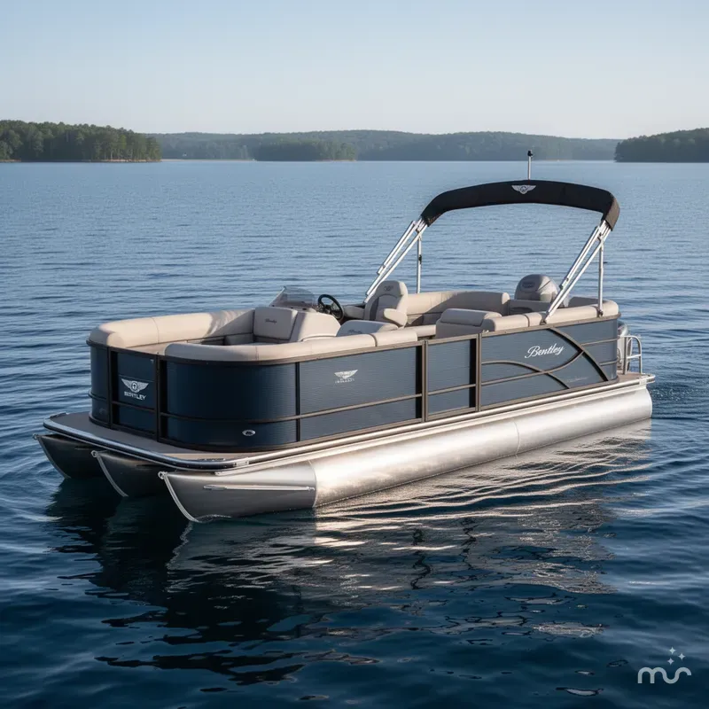 Slide: The Image of Bentley Pontoons LE 200 CW Quad Lounge & Honda 4-Stroke EFI 2025 - 1