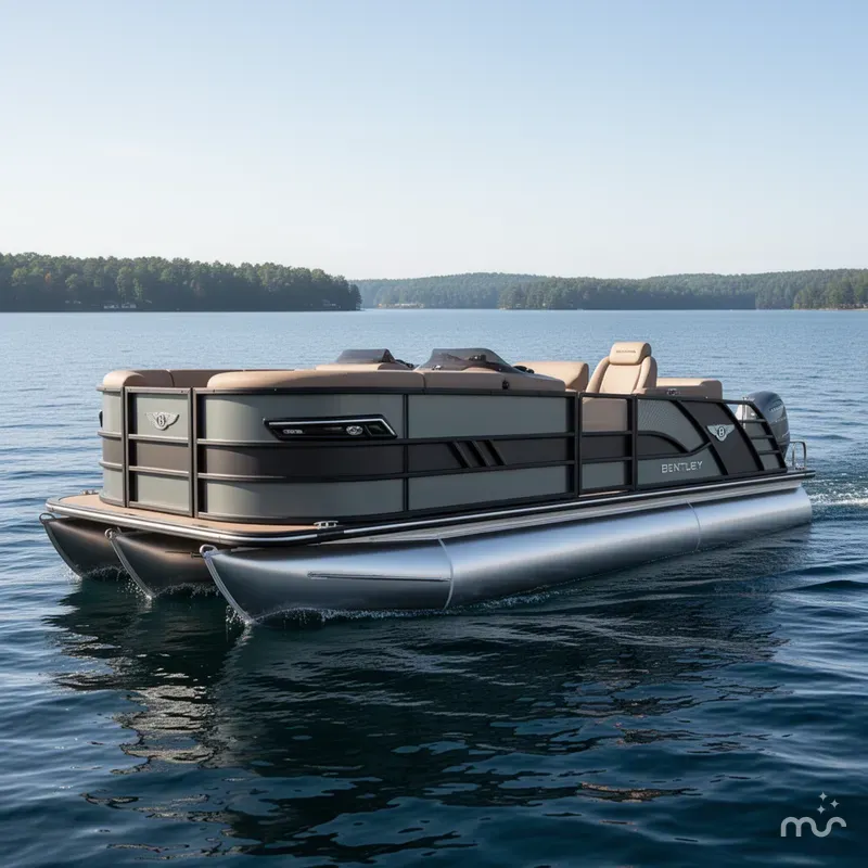 Slide: The Image of Bentley Pontoons Elite 223 Swingback Tritoon & Honda 4-Stroke EFI 2025 - 1