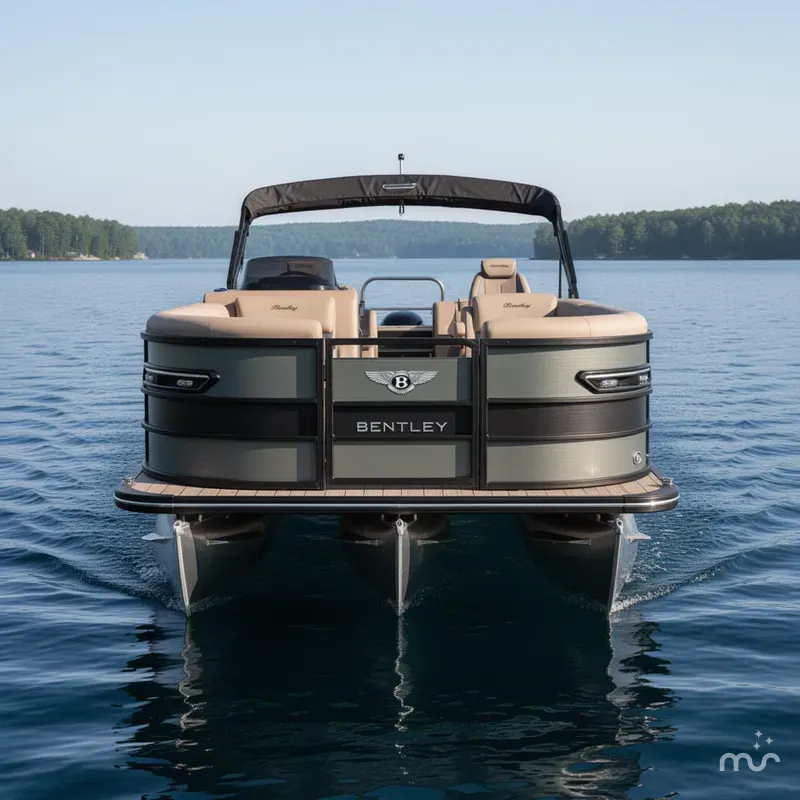 Slide: The Image of Bentley Pontoons Elite 223 Swingback Tritoon & Honda 4-Stroke EFI 2025 - 2