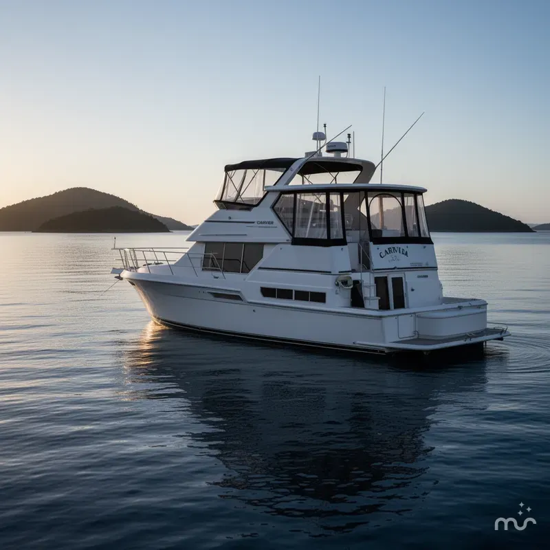 Slide: The Image of Carver 400 Cockpit Motor Yacht 1997 - 0