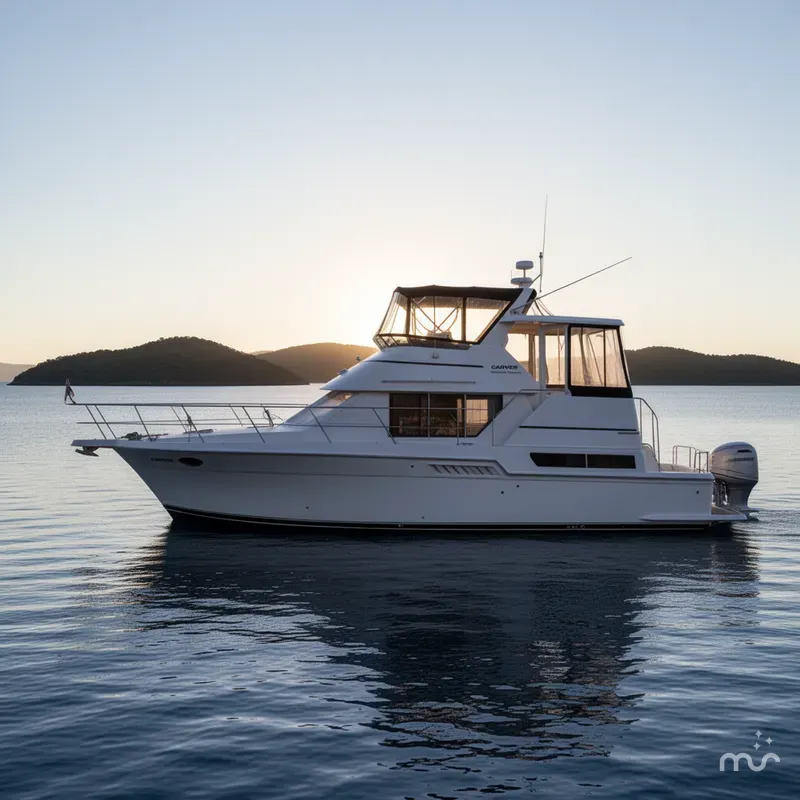 Slide: The Image of Carver 400 Cockpit Motor Yacht 1997 - 1