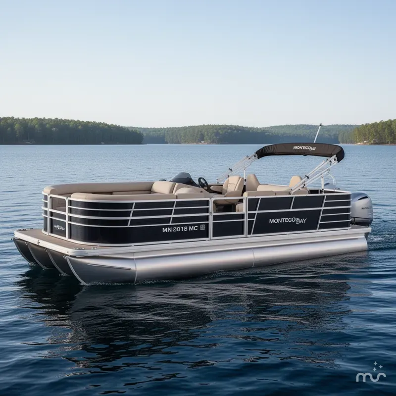 Slide: The Image of Montego Bay FC8522-2PT-Deluxe Pontoon & 115HP Honda 4-S EFI 2021 - 0