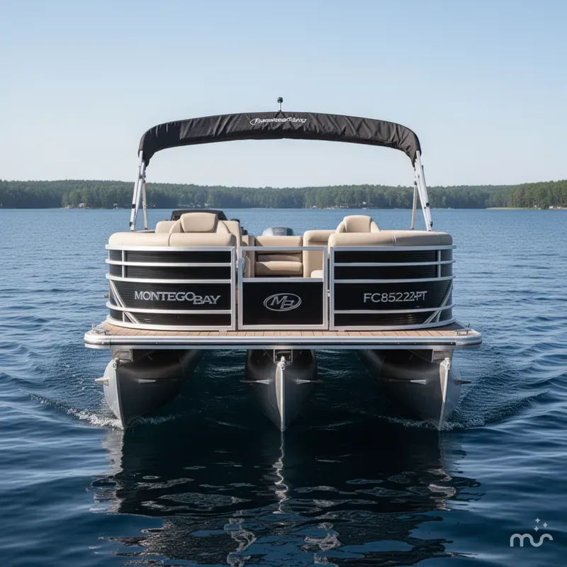 Slide: The Image of Montego Bay FC8522-2PT-Deluxe Pontoon & 115HP Honda 4-S EFI 2021 - 1