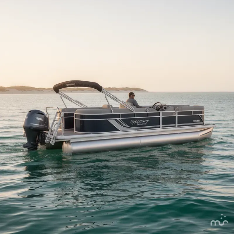Slide: The Image of Godfrey Sweetwater 2286 SBX with 150 HP Yamaha 2025 - 0