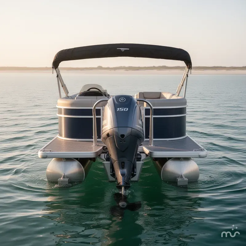 Slide: The Image of Godfrey Sweetwater 2286 SBX with 150 HP Yamaha 2025 - 2