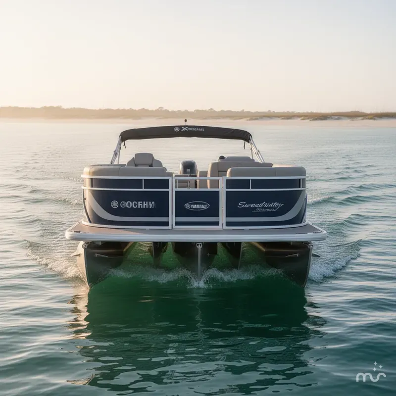 Slide: The Image of Godfrey Sweetwater 2286 SBX with 150 HP Yamaha 2025 - 3