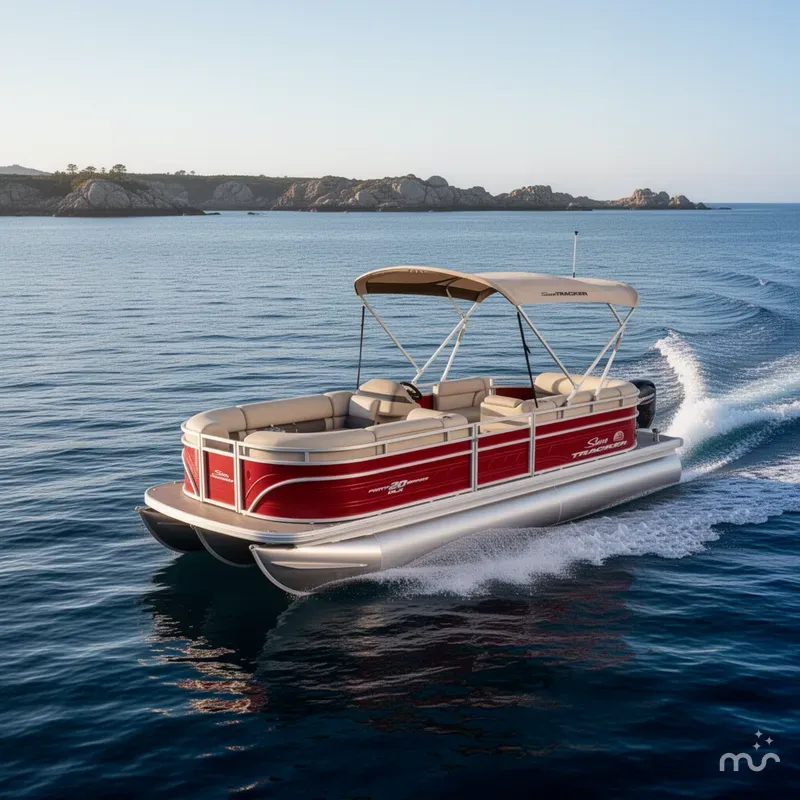Slide: The Image of Sun Tracker Party Barge 20 DLX 2025 - 4