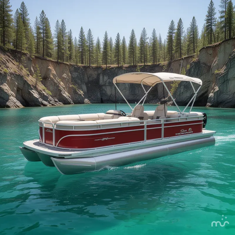 The Image of Sun Tracker Party Barge 24 DLX 2025 - 0
