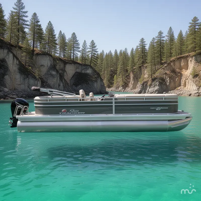 Slide: The Image of Sun Tracker Party Barge 24 DLX 2025 - 2