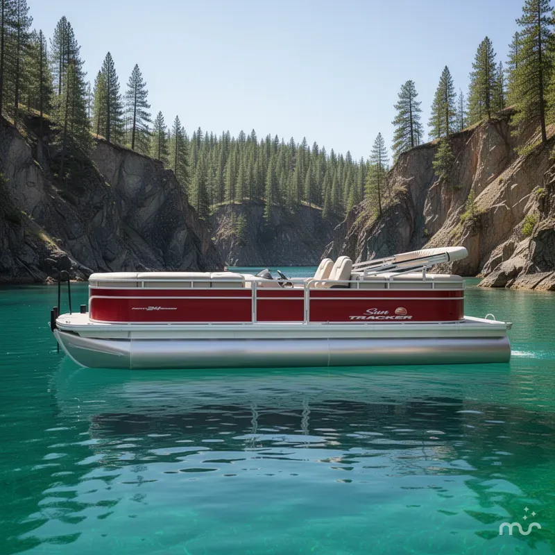 Slide: The Image of Sun Tracker Party Barge 24 DLX 2025 - 4
