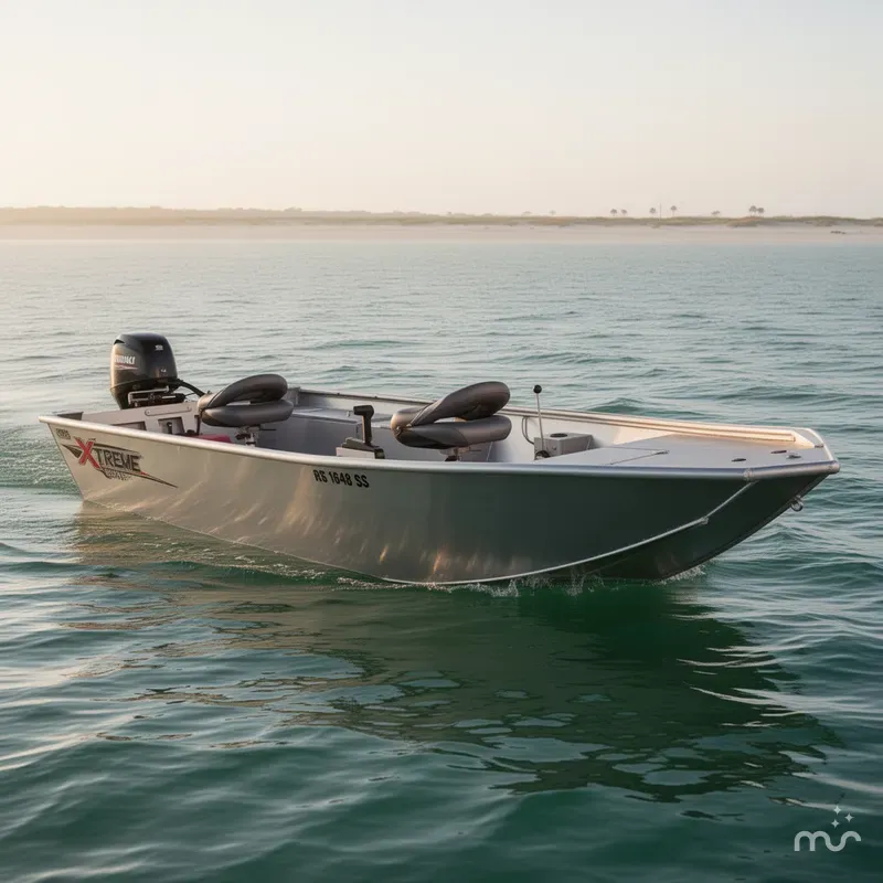 Slide: The Image of Xtreme Boats River Skiff 1648 SS 2025 - 0