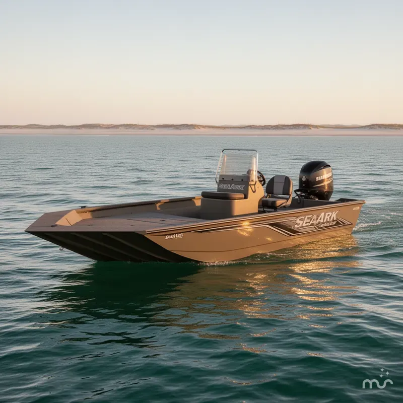 Slide: The Image of SeaArk Shadow 18 T Center Console 2025 - 2
