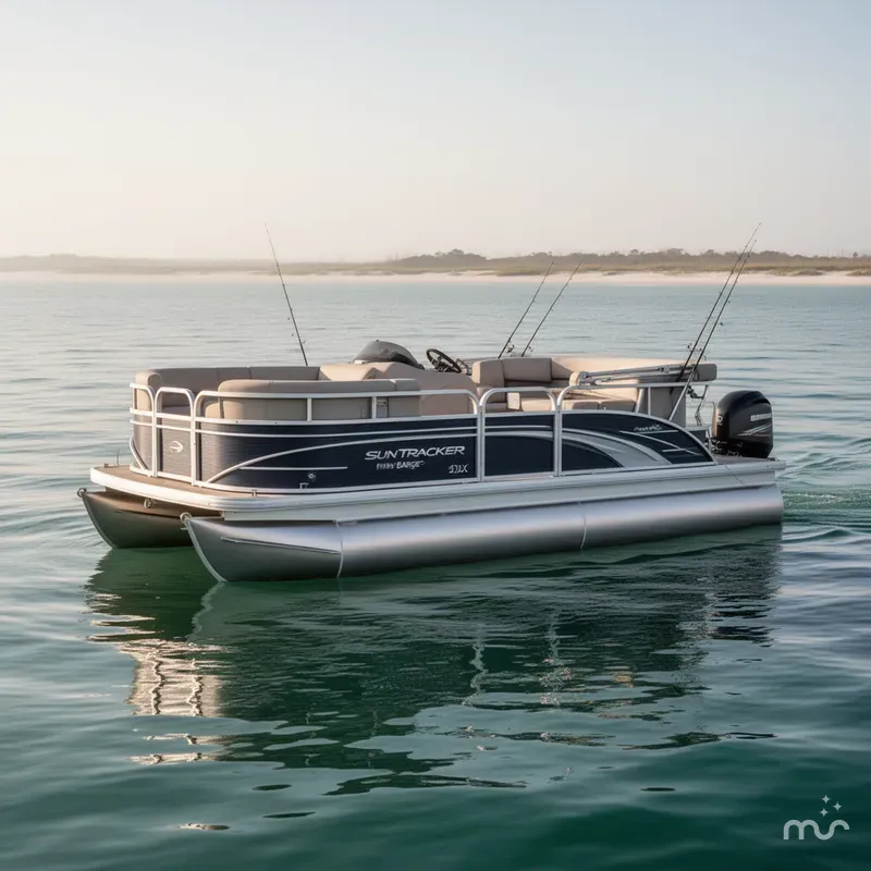 Slide: The Image of Sun Tracker Fishin' Barge 22 DLX 2023 - 0