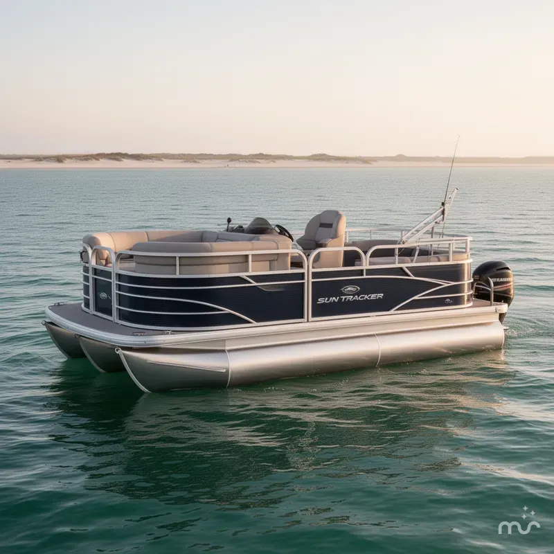 Slide: The Image of Sun Tracker Fishin' Barge 22 DLX 2023 - 1