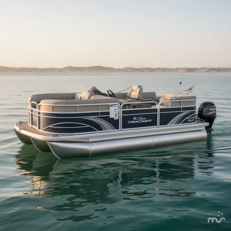 Slide: The Image of Sun Tracker Fishin' Barge 22 DLX 2023 - 2
