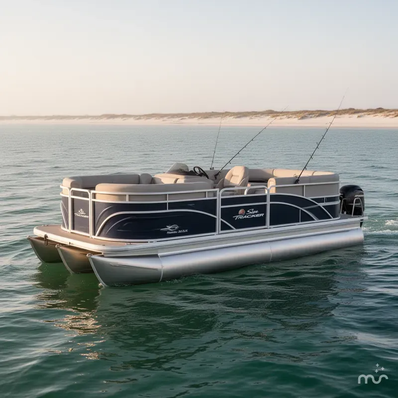 Slide: The Image of Sun Tracker Fishin' Barge 20 DLX 2024 - 1