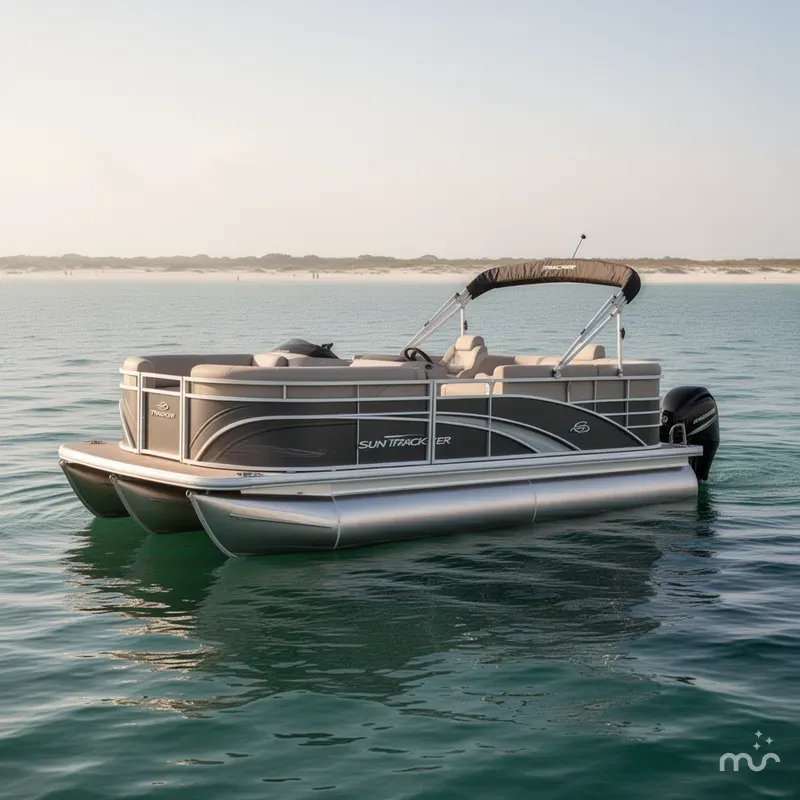 Slide: The Image of Sun Tracker Party Barge 20 DLX 2024 - 1