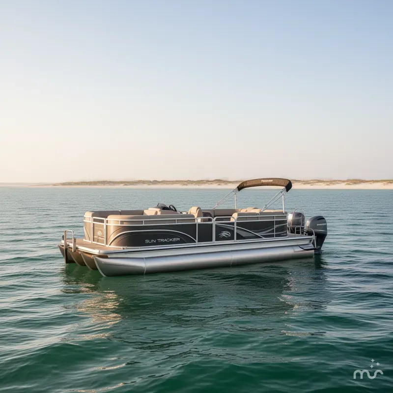 Slide: The Image of Sun Tracker Party Barge 20 DLX 2024 - 2