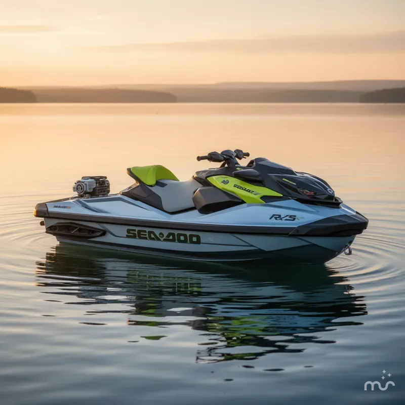 Slide: The Image of Sea-Doo RXP-X™ 325 Tech, BRP Premium A, Ibr Ice Metal / 2025 - 2