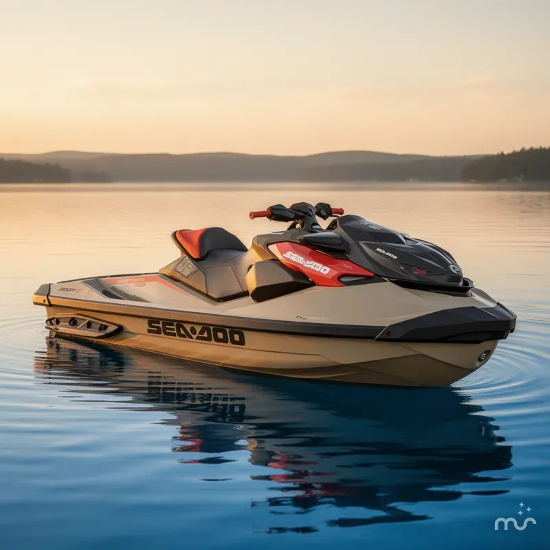Slide: The Image of Sea-Doo RXP-X™ 325 Tech, BRP Premium A, iBR Metallic Tan 2025 - 0