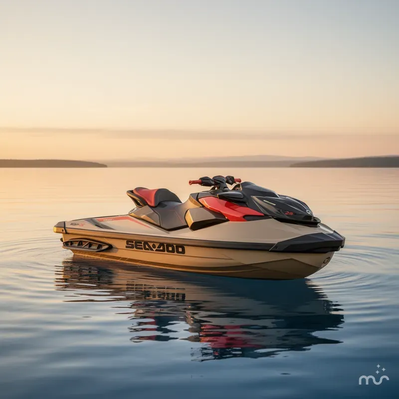 Slide: The Image of Sea-Doo RXP-X™ 325 Tech, BRP Premium A, iBR Metallic Tan 2025 - 2