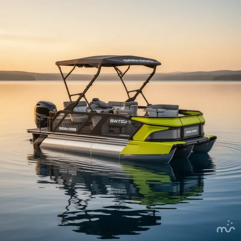 Slide: The Image of Sea-Doo Switch™ Cruise 18 - 130 Hp Galvanized 2025 - 0