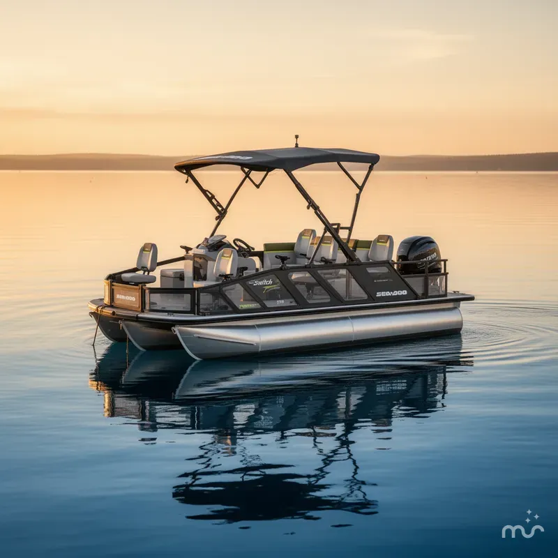 Slide: The Image of Sea-Doo Switch™ Fish 18 - 170 Hp Galvanized 2025 - 2