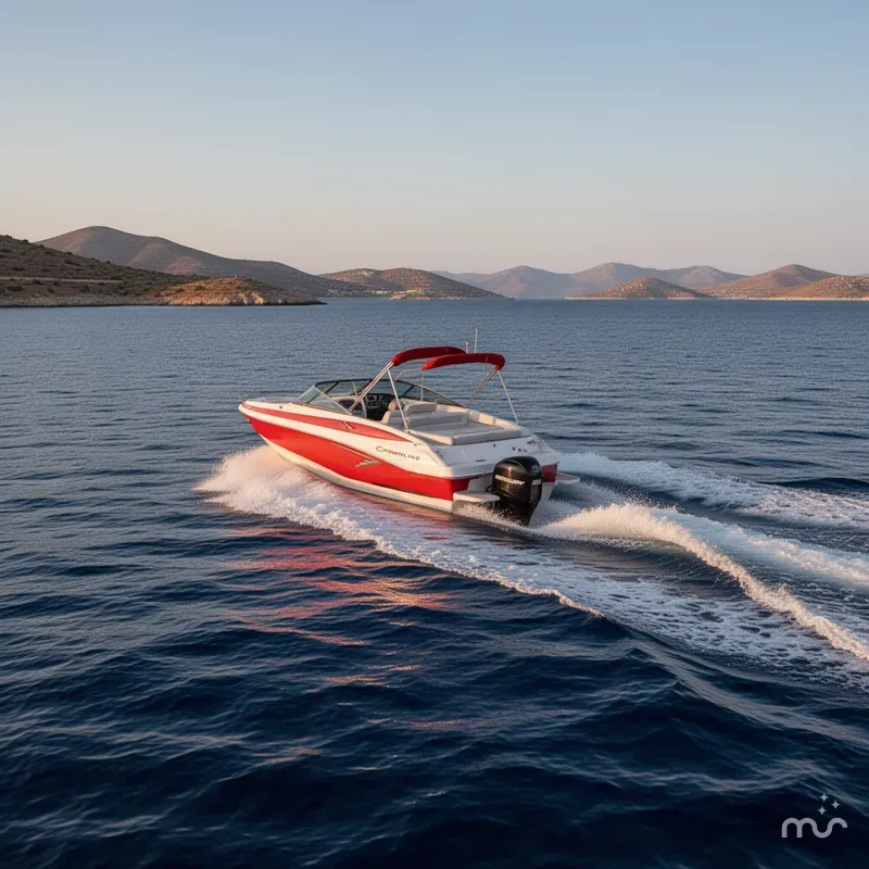 Slide: The Image of Crownline Boats E210 XS w/ 150 HP Mercury Outboard & Matching Trai 2025 - 4