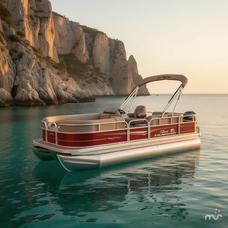 Slide: The Image of Sun Tracker Party Barge 18 DLX 2025 - 4