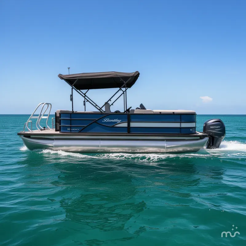 Slide: The Image of Bentley Pontoons Legacy 200 Cruise XL 2025 - 1
