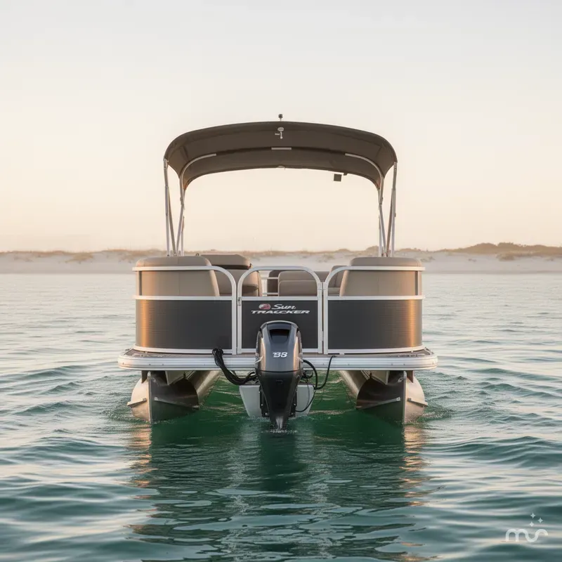 Slide: The Image of Sun Tracker Party Barge 18 DLX 2025 - 2
