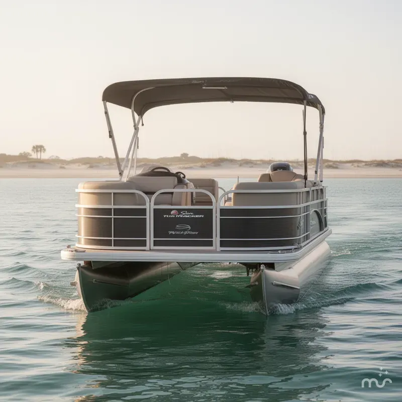 Slide: The Image of Sun Tracker Party Barge 18 DLX 2025 - 3