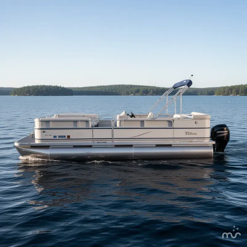 Slide: The Image of Tahoe Cascade 2023 RE Pontoon & 60HP Mercury 4-S EFI 2009 - 1