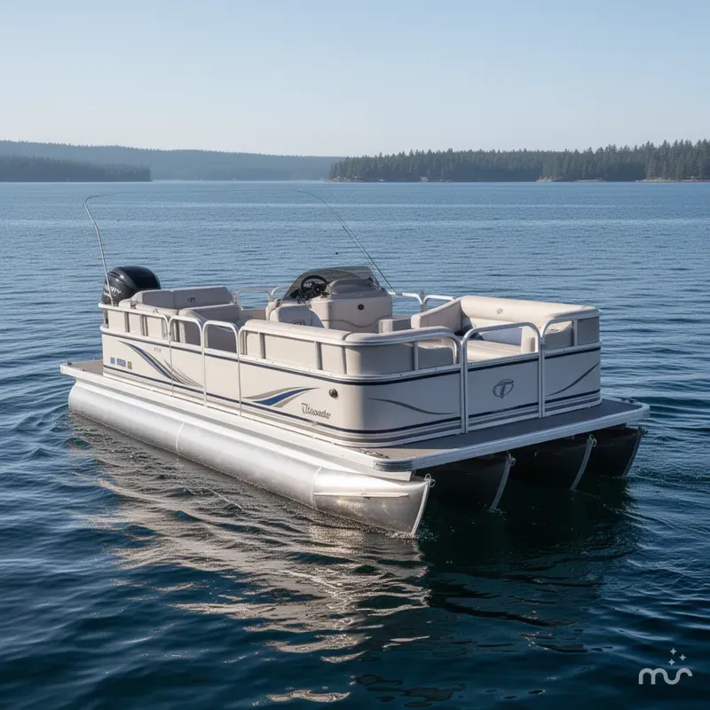 Slide: The Image of Tahoe Cascade 2023 RE Pontoon & 60HP Mercury 4-S EFI 2009 - 2