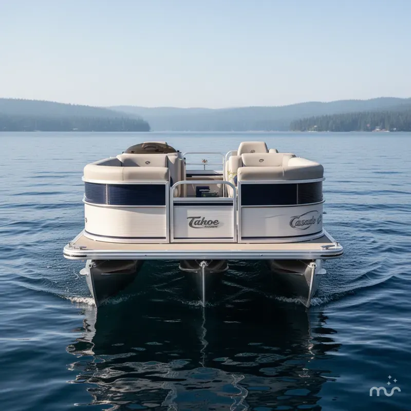 Slide: The Image of Tahoe Cascade 2023 RE Pontoon & 60HP Mercury 4-S EFI 2009 - 3